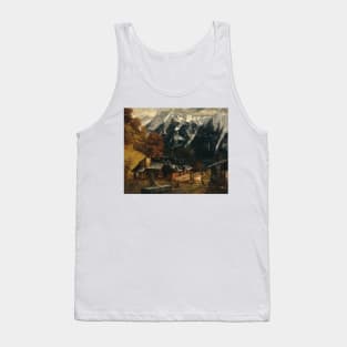 An Alpine Scene by Gustave Courbet Tank Top